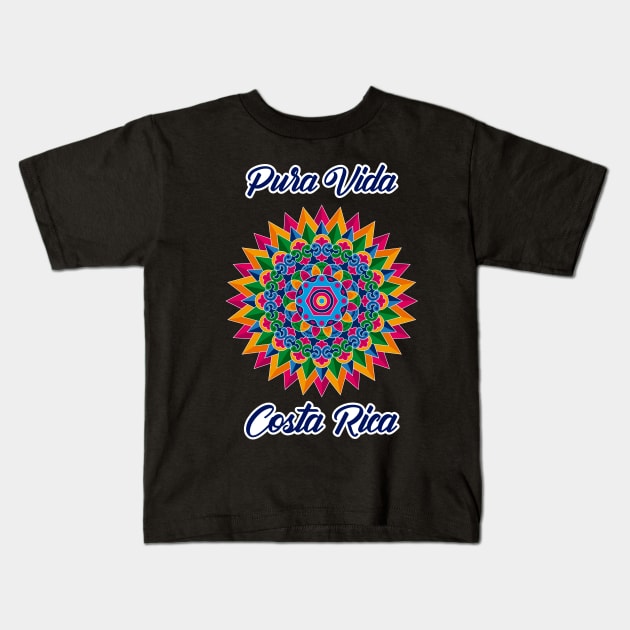 Pura Vida Costa Rica Kids T-Shirt by jcastillo1416